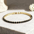 Bratara Tennis cu Cristale-black